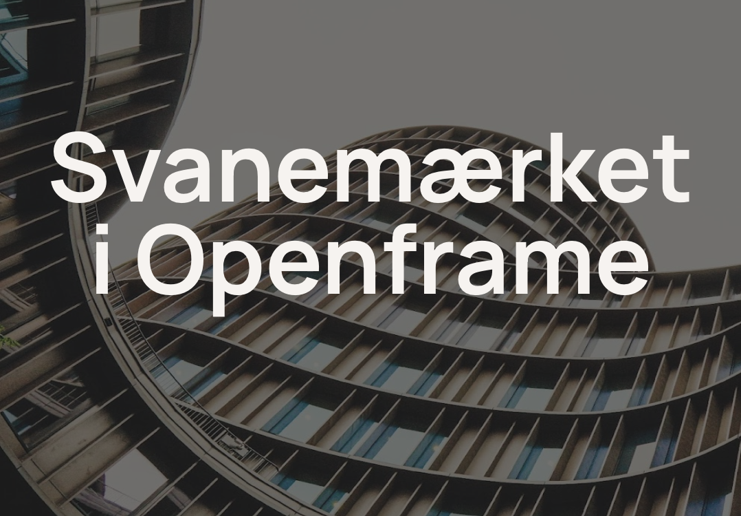 Openframe understøtter nu Svanemærket i hele norden cover image